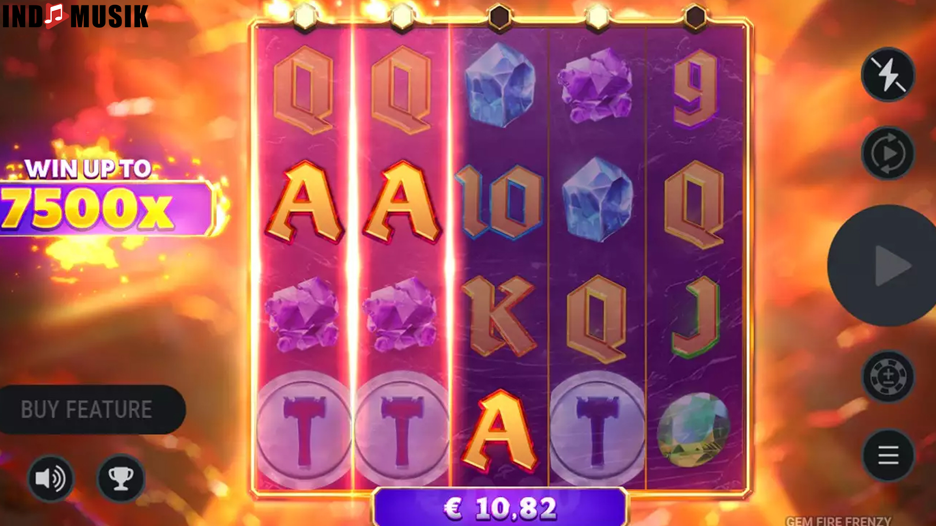Gem Fire Frenzy: Visual Memukau, Kemenangan Menggelegar
