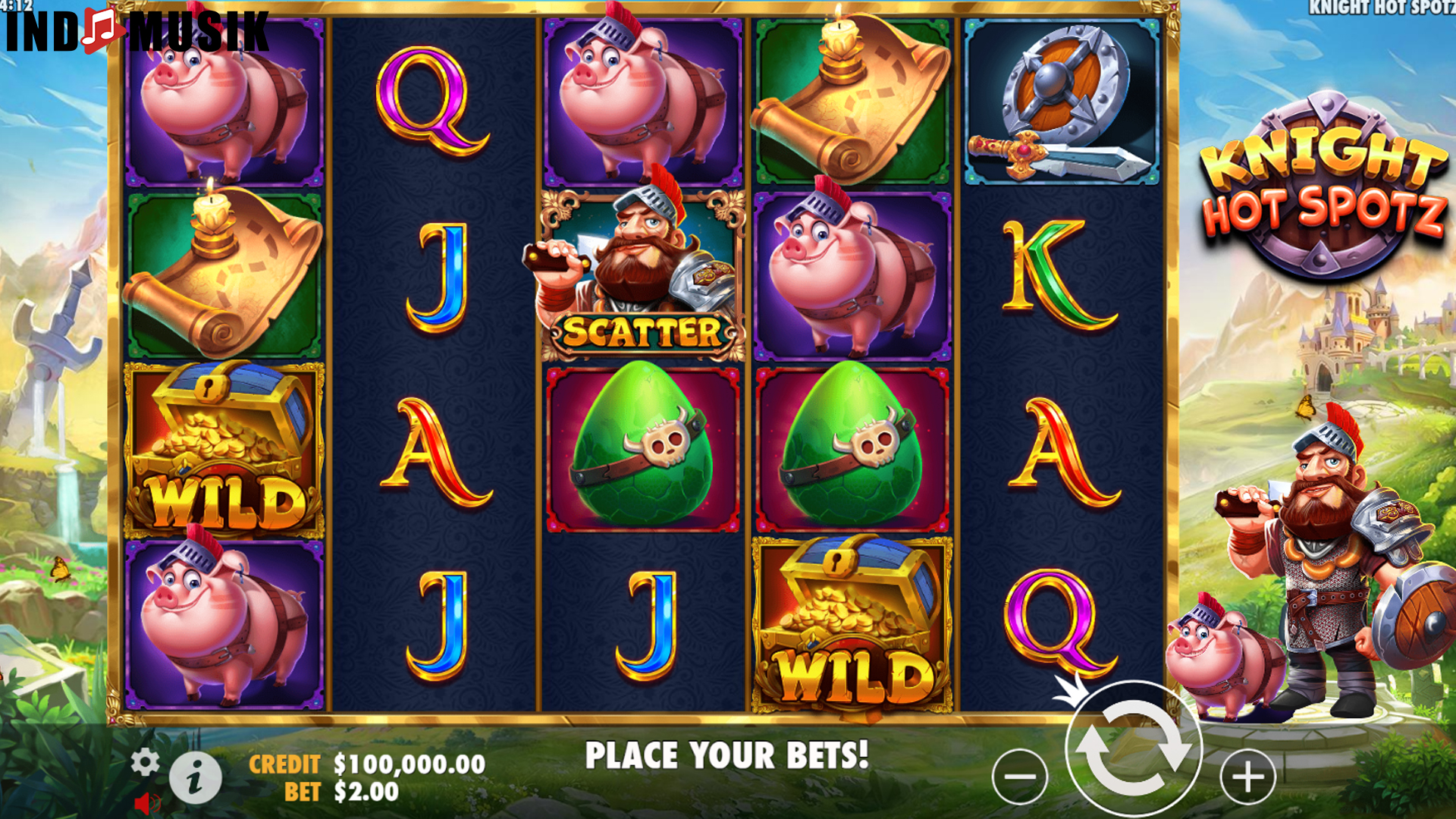 Slot Knight Hot Spotz: Petualangan Slot Penuh Hadiah Besar