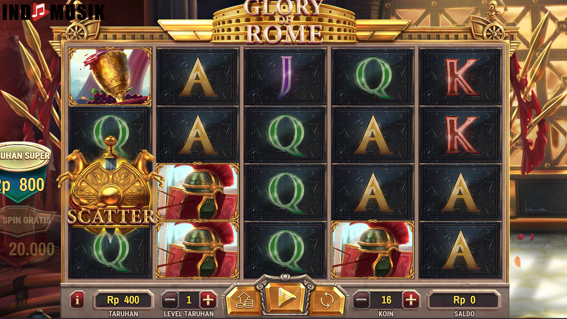 Daftar Cnnslot dan Main Glory of Rome di Agen Slot Online