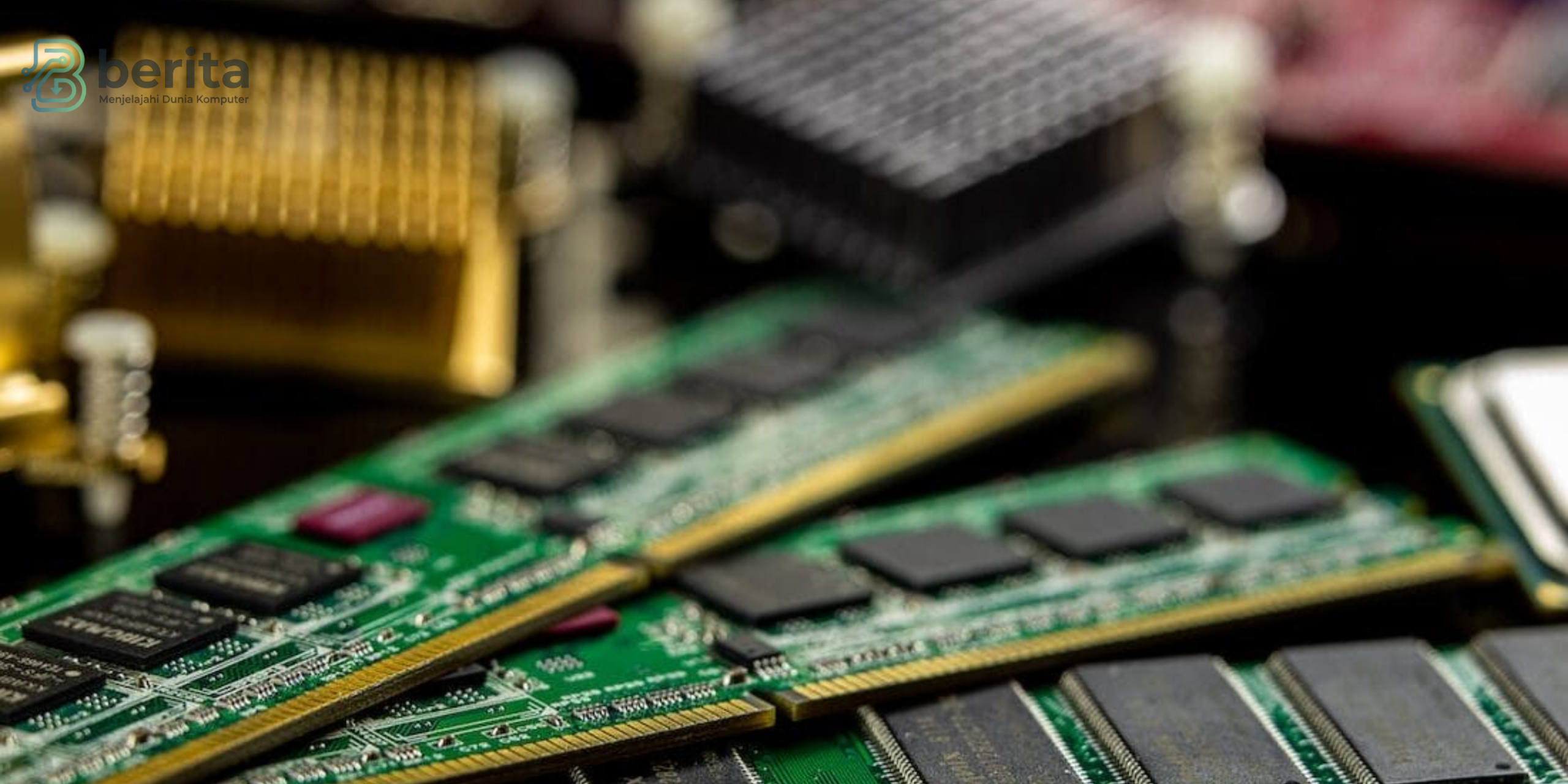 Rakitan komputer lengkap dengan motherboard dan kartu grafis